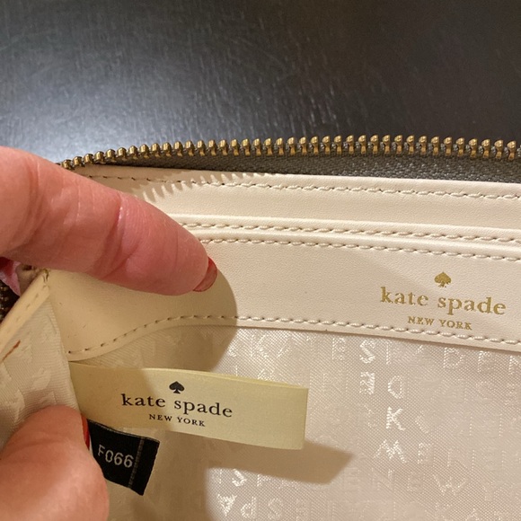 Kate Spade Zip Around Wallet Gray - Picture 4 of 14